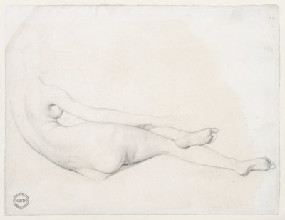 Étude pour La Grande Odalisque (1814) - Jean Auguste Dominique Ingres